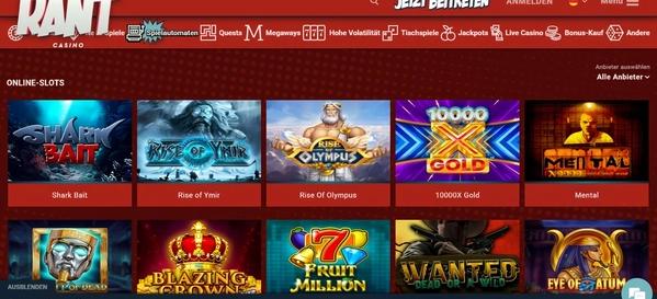 Rant Casino Slots Desktop